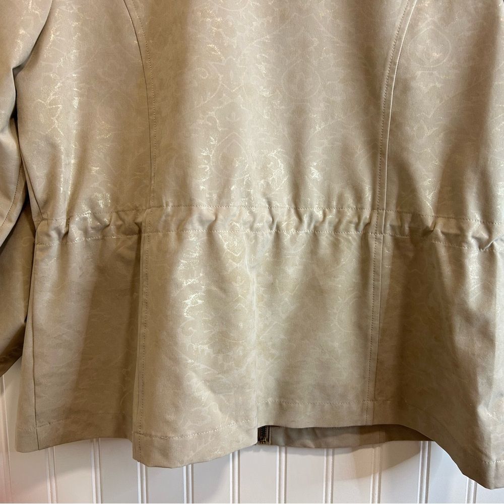 Zenergy by chicos Elegant Beige Utility Jacket for Women - Picture 9 of 15